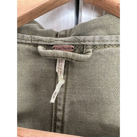 Free People Joshua Tree Utility Jacket Oversized Cargo Army Military XS - Picture 8 of 12